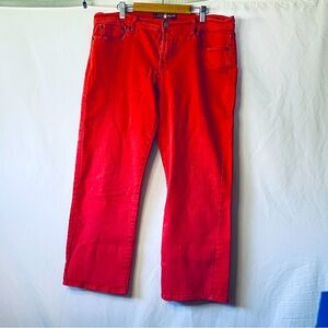 Lucky Brand sweet n’ crop hot-pink jeans 14/32